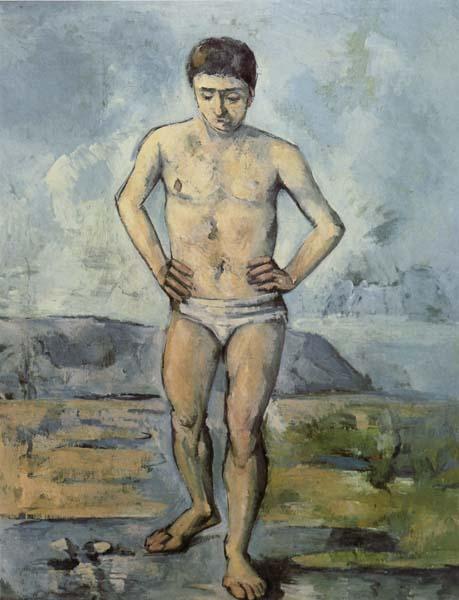 Paul Cezanne Man Standing,Hands on Hips oil painting image